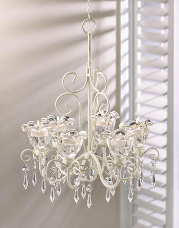 Crystal Blooms Candle Chandelier - crazydecor
