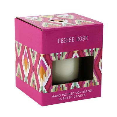 Cerise Rose Scented Candle - crazydecor