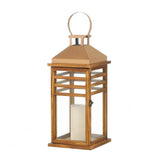 Large Contemporary Rose Gold Top Lantern - crazydecor