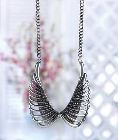 Silver Wings Necklace - crazydecor