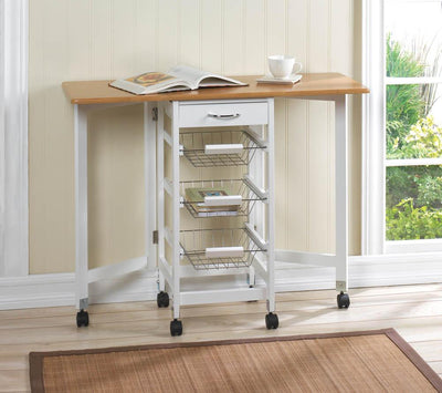 Extended Kitchen Table Trolley - crazydecor