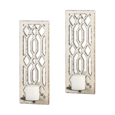 Deco Mirror Wall Sconce Set - crazydecor