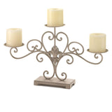 Fleur-De-Lis Candle Stand - crazydecor