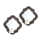 Damask Mirrored Wall Sconces - crazydecor