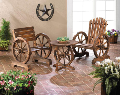 Wagon Wheel Table - DreamyDecor