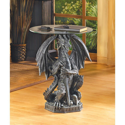 Guarding Dragon Accent Table - crazydecor