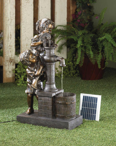 Teamwork Water Pump Solar Fountain - crazydecor