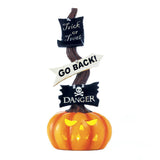 Spooky Halloween Lighted Pumpkin Sign - crazydecor