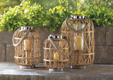 Woven Rattan Candle Lantern (M) - DreamyDecor