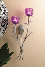 Fuchsia Blooms Wall Sconce - crazydecor