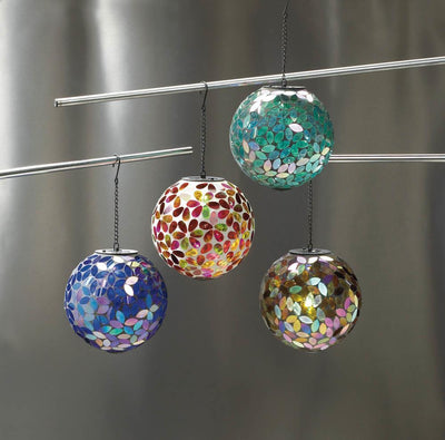 Confetti Solar Mosaic Ball - crazydecor