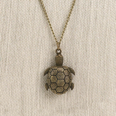 Turtle Necklace Timepiece - crazydecor