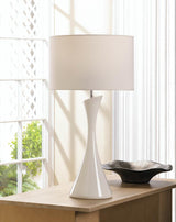 Sleek Modern White Table Lamp - crazydecor