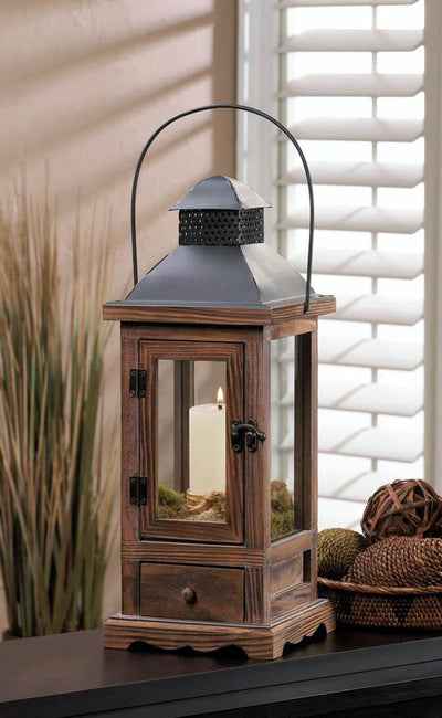 Mount Vernon Wooden Lantern - Small - crazydecor