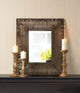 Faux Rattan Rectangular Wall Mirror - crazydecor