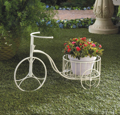 White Tricycle Planter - DreamyDecor