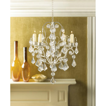 Ivory Baroque Candle Chandelier - crazydecor