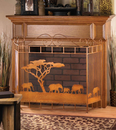 Wild Savannah Fireplace Screen - DreamyDecor