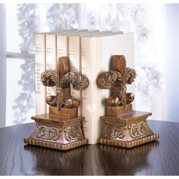 Fleur De Lis Bookends - crazydecor