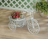 White Bicycle Planter - DreamyDecor