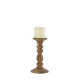 Terrace Turned Wood Candle Holder - crazydecor