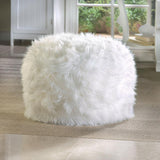 White Ottoman Pouf - DreamyDecor