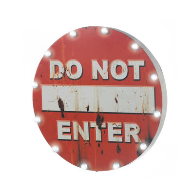 Do Not Enter Light Up Sign - crazydecor