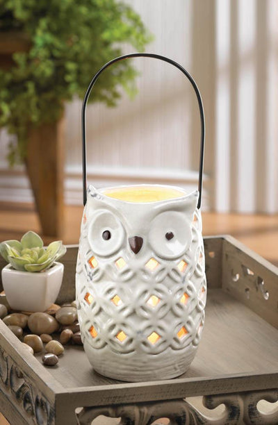 White Owl Lantern - DreamyDecor