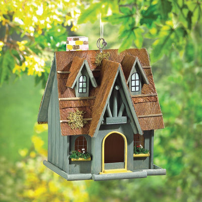 Thatched Cottage Birdhouse - crazydecor