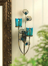 Peacock Plume Wall Sconce - crazydecor