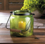 Green Jar Candle Lantern - crazydecor