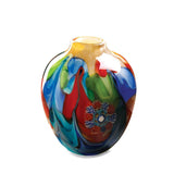 Floral Fantasia Art Glass Vase - crazydecor