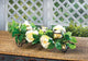 White Faux Floral Candle Holder - DreamyDecor