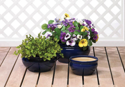 Ocean Blue Planter Trio - crazydecor