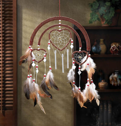 Dreamcatcher Heart Windchime - crazydecor