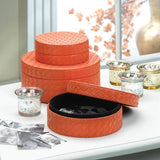 Orange Keepsake Boxes Trio - crazydecor