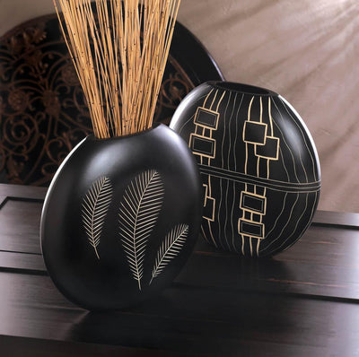 Wooden Feather Imprint Vase - DreamyDecor