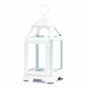 White Mini Contemporary Lantern - DreamyDecor