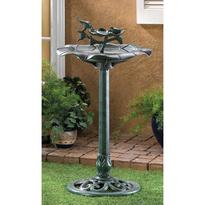 Verdigris Birdbath - crazydecor