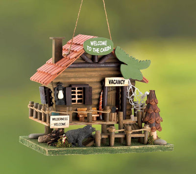 Woodland Cabin Birdhouse - DreamyDecor