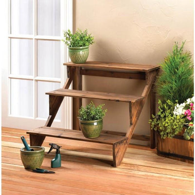 Wooden Steps Plant Stand - DreamyDecor