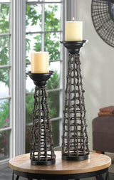 Knotted Rattan Candle Stand (S) - crazydecor