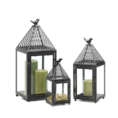 Black Bird Iron Lantern (S) - crazydecor