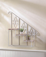 White Stair Steps Wall Shelf - DreamyDecor