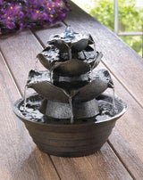 Lotus Bloom Tabletop Water Fountain - crazydecor