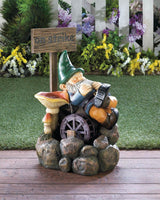 On Strike Gnome Water Fountain - crazydecor