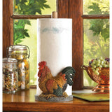 Country Rooster Paper Towel Holder - crazydecor