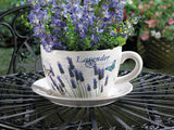 Lavender Fields Teacup Planter - crazydecor