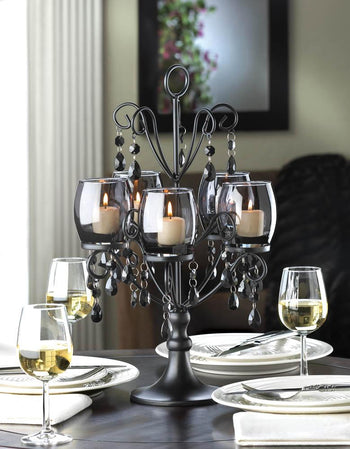 Midnight Elegance Candelabra - crazydecor