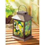 Solar Powered Floral Lantern - crazydecor